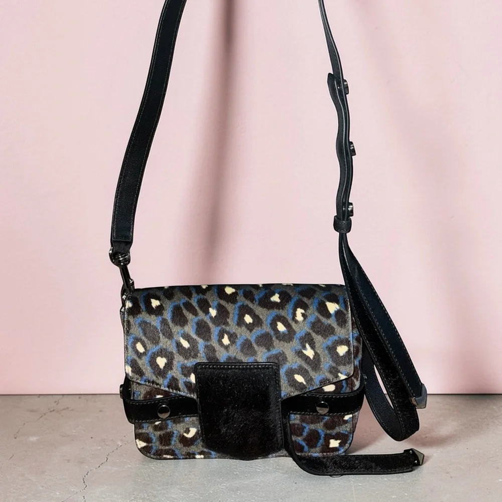 Jimmy Choo Lexie Leopard Print Pony Bag